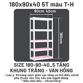 Mua Kệ Trồng Cây  Kệ Trồng Rau Ban Công - Kệ Lưới  Kệ Sắt V Lỗ 5 Tầng JIROSHI Nhật Bản