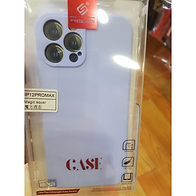 Ốp lưng KST silicons màu lưng trong nhung dành cho iphone 12 promax - Hàng Chính Hãng