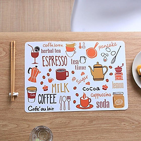 Mua Tấm lót bàn ăn bằng nhựa kích thước 40 x 28cm - họa tiết ngẫu nhiên