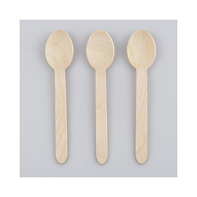 Thìa (Muỗng) Gỗ Dùng Một Lần KEGO (100 cái)