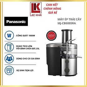 Máy ép trái cây Panasonic MJ-CB600SRA-Ép nhanh nghiền kiệt với mâm xay 100% kim loại - Hàng chính hãng