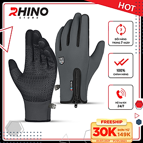 Hình ảnh Găng tay giữ ấm mùa đông chống gió, kháng nước mưa Rhino G901 Bao tay chống trượt đi xe máy, xe đạp lót nỉ cho nam nữ,  bảo hộ đi phượt