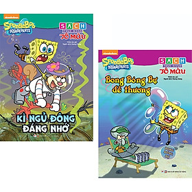 Bộ Sách Thực Hành Tô Màu Spongebob: Bong Bóng Bự Dễ Thương + Kỳ Nghỉ Đông Đáng Nhớ (Bộ 2 Cuốn)