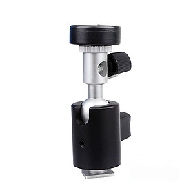 Camera Speedlite Support Stand Speed Light Mount Bracket C-type with Ball Head 1/4 3/8 Thread with Umbrella Holder