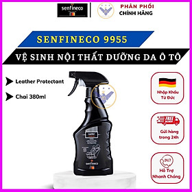 Dung dịch vệ sinh nội thất làm mềm ghế da ô tô Senfineco 9955 Leather Protectant - Made in Germany - 380ml