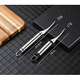 Mua Dao cắt rạch lưng  lấy chỉ tôm làm lòng gà vịt cắt củ quả nhanh gọn tiên lợi-Tặng bảo vệ ngón tay khi thái thực phẩm