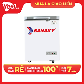 TỦ ĐÔNG MINI SANAKY 100 LÍT VH-1599HYKD ĐỒNG (R600A) (KÍNH CƯỜNG LỰC) - HÀNG CHÍNH HÃNG