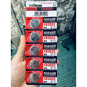 5 Viên Pin CMOS CR2032 Maxell Nhật Bản Lithium 3V