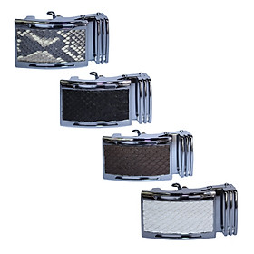 HJ9305-06-07-08 - Đầu khóa da trăn Huy Hoàng 4 phân đầu trắng màu da nguyên thủy, đen, nâu, trắng
