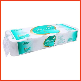 Mua 1 BỊCH GIẤY VỆ SINH HÀ NỘI XANH 3 LỚP KHÔNG LÕI (10 CUỘN )