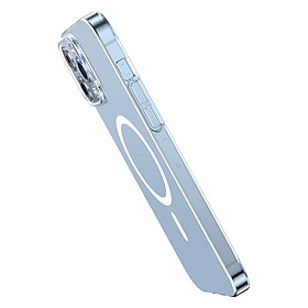 Ốp Lưng Từ Tính Baseus Crystal Series Magnetic Phone Case cho iPhone 14 (Kèm cường lực)(Hàng chính hãng)