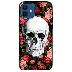 Ốp lưng dành cho Iphone 12 Mini - 12 / 12 Pro - 12 Pro Max mẫu Họa Tiết Hoa Đầu Trắng