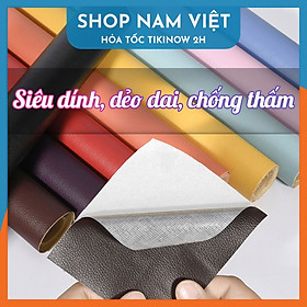 Miếng Dán Da Vá Ghế Da, Yên Xe, Ghế Simili - Đen 10*20cm