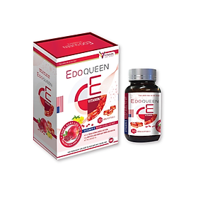 Viên uống Vitamin E EDO QUEEN- chống oxy hóa, hỗ trợ làm đẹp da Hộp 30 viên