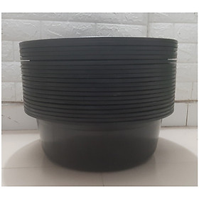 Mua 20 Chậu/Xô 5T4 Anh Quân  Đựng Nước  Đựng Đồ  Máng Ăn  Chậu Rửa Bát  Chậu Giặt  Kích Thước 44x44x15Cm - Màu Đen