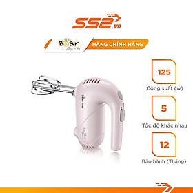 Mua Máy Đánh Trứng Cầm Tay Bear DDQ-A01G1 Máy Đánh Trứng Mini Đứng 5 Tốc Độ - Hàng Chính Hãng
