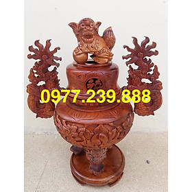 Mua đỉnh bằng gỗ hương ta 70cm