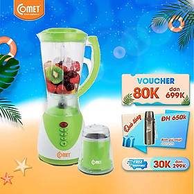 Máy Xay Sinh Tố Comet CM9966 (Màu Xanh Chuối) - 1,5 Lít - Hàng Chính Hãng