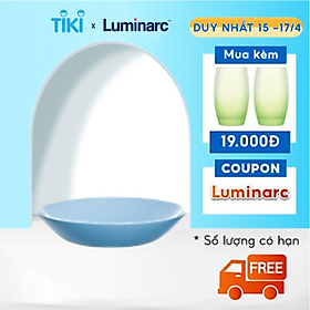 Mua Bộ 6 Đĩa Sâu Thuỷ Tinh Luminarc Diwali Light Blue 20cm - LUDIP2021