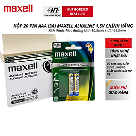 Mua Hộp 20 Viên Pin AA / AAA Maxell Alkaline 1 5V - Hàng chính hãng