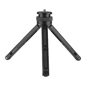 Chân máy để bàn  bằng nhôm Chiều cao có thể điều chỉnh vô cấp với Giao diện 1/4-inch Đa năng cho máy ảnh DSLR SLR Điện thoại-Màu đen