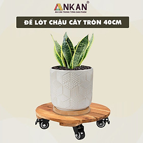 Mua Đế Lót Để Chậu Cây Có Bánh Xe ANKAN 40cm Làm Giá Đỡ Kệ Hoa Cây Cảnh  Màu Vàng Nắng  Chịu Tải 150Kg
