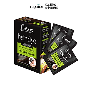 Gội Phủ Bạc Lavox Online Shopping Che Tóc Bạc Tức Thì (Hộp 3 Gói)