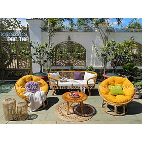 Mua  SIZE TRUYỀN THỐNG  Ghế Papasan 100% Tự Nhiên Kèm Nệm Cao Cấp   Khách Inbox Tự Chọn Màu Nệm