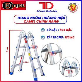 Mua Thang nhôm rút trượt chữ A CAMEL đa năng chống trượt  rút lồng  gấp trượt có khóa an toàn - Điện Lạnh Thuận Dung