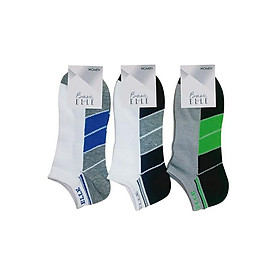 Combo 3 đôi vớ tất thể thao nam cổ ngắn thương hiệu ELLE