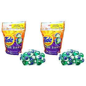 Viên nước giặt Tide Pods 3 in 1 Spring Meadow 42 Viên X 2 bịch - USA