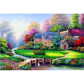 Mua Tranh đính đá Gia Đình Hạnh Phúc (70x50cm) chưa đính đá