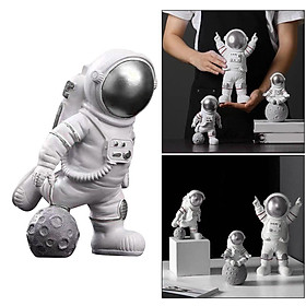 Resin Astronaut Spaceman Statue Ornament Home Office Desktop Figurine Decors