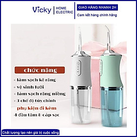 Máy Tăm Nước Cầm Tay 3 Chế Độ Aki