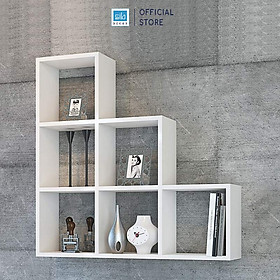 Mua Kệ Gỗ Trang Trí Treo Tường Pilot Màu Trắng SIB Decor KT201