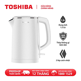 Bình đun siêu tốc toshiba kt-15ds1pv - hàng chính hãng