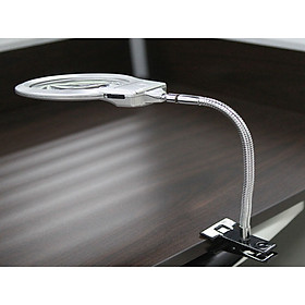 Mua Kính lúp  kẹp bàn Version 3 có đèn phóng đại 2 5x-5x hỗ trợ sửa chữa đa năng  cao cấp ( Tặng kèm miếng thép để ví da 11 chức năng )
