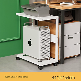 Kệ để máy tính đặt sàn 2 tầng có bánh xe Cpu Stand Cart Office Home Floor Pc Stand