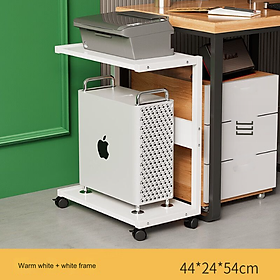 Kệ PC, máy in văn phòng 2 tầng đặt sàn có bánh xe Cpu Stand Cart Office Home Floor Pc Stand