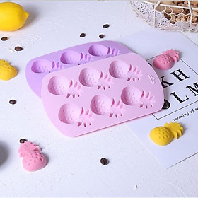 Mua Khuôn Silicon Làm Socola Thạch Rau Câu Kẹo Dẻo Pudding Trang Trí Hình trái khóm