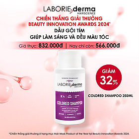 Dầu gội tím giúp làm sáng và đều màu tóc LABORIE derma Colored Shampoo - 250ml
