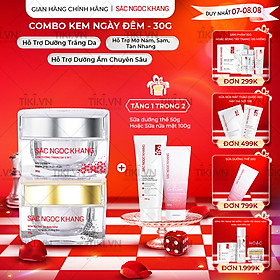 Bộ kem dưỡng ngày và đêm: Kem ban ngày 5 trong 1 (30ml) + Kem ban đêm (30g) giúp dưỡng ẩm, nâng tông, sáng da, làm mờ vết thâm, sạm, nám