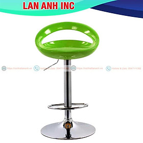 Mua Ghế quầy bar cao xoay nâng hạ nhập khẩu mặt nhựa chân sắt mạ Cr sáng bóng LAGB03T