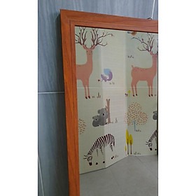 Mua Gương soi toàn thân decor màu vân gỗ kích thước 42 x 111 cm (Khung nhôm cao cấp