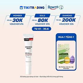 Kem dưỡng da giảm mụn chuyên sâu Acnes Lab Acne Repair Cream 20g