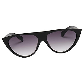 Women Fashion Vintage Sunglasses Large Eyewear Designer black frame & gradient