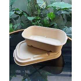 Mua 50 Hộp bã mía Oval 700ml nắp bã mía (195*115*50)