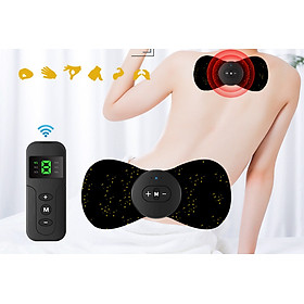 Máy massage cổ vai gáy CAO CẤP hình cánh bướm có remote điều khiển từ xa - Hàng chính hãng