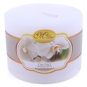 Mua Nến thơm trụ tròn D7H5 Miss Candle FTRAMART EDC0566 7 x 5 cm (Trắng  hương hoa phong lan)