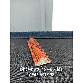 Mua Phào chỉ nhựa composite màu gỗ cánh gián bản 4cm thanh dài 2m4